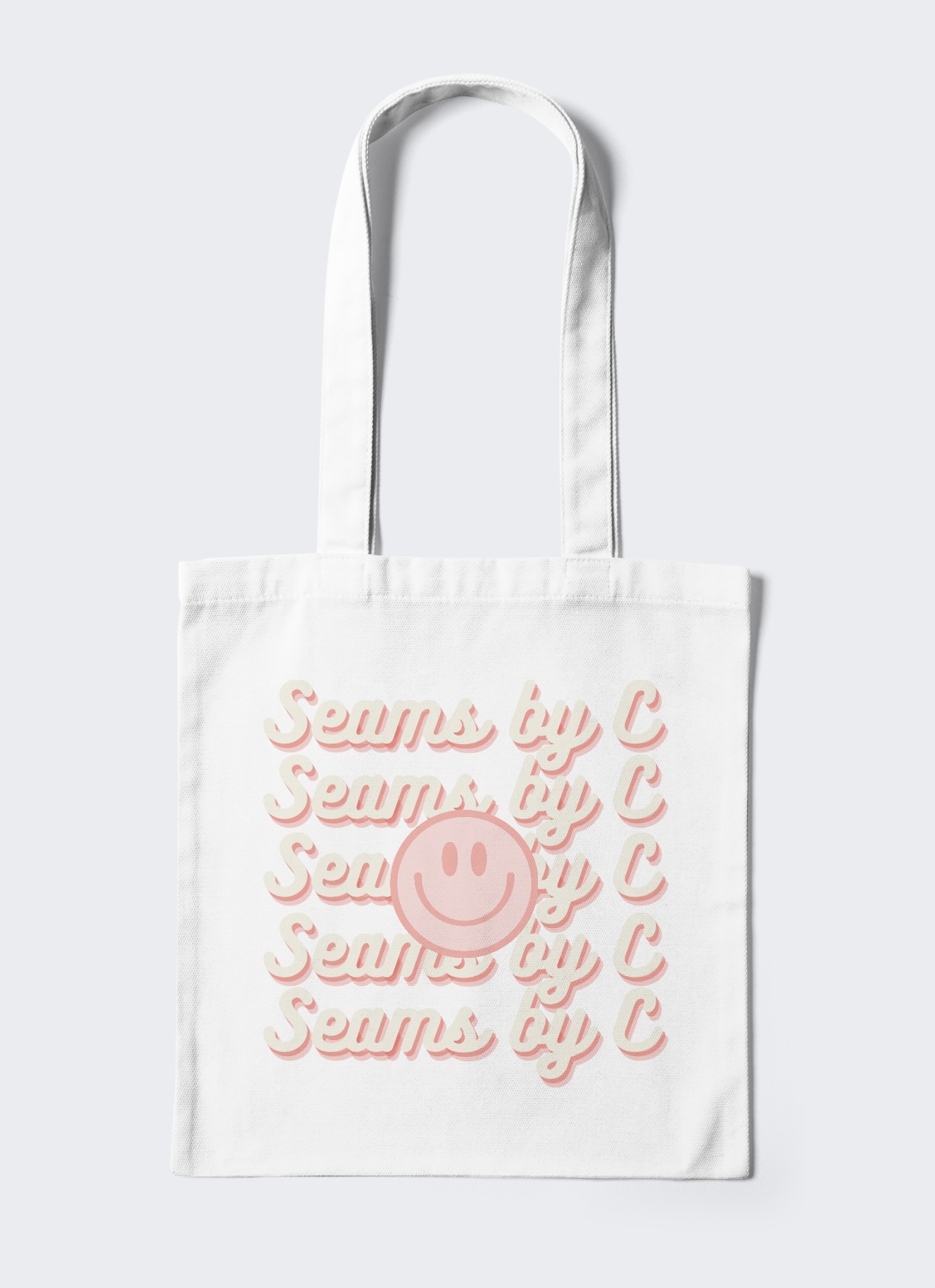 smiley canvas bag ♡
